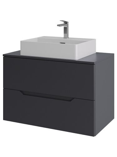 Тумба с раковиной Orange Line Li-80TugMDF+B04-500W 81х46х66