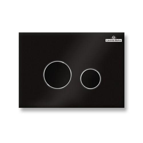 Клавиша смыва механическая Lavinia Boho RelFix 3805004B цвет черный глянцевый/хром