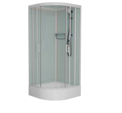 Душевая кабина Frank 123009 90х90 с крышей ориентация универсальная