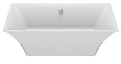 Ванна из литьевго мрамора Bas Мадрид ВА00006 170х80 отдельностоящая прямоугольная с каркасом