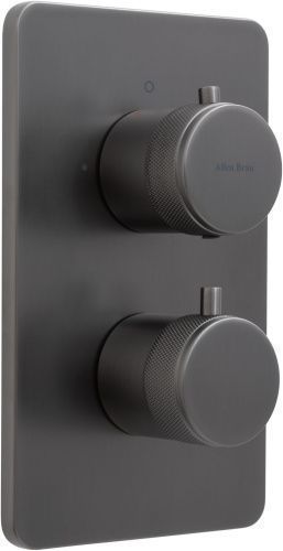 Смеситель для ванны с душем Allen Brau Priority 5.31213-MG встраиваемый в стену серый с термостатом