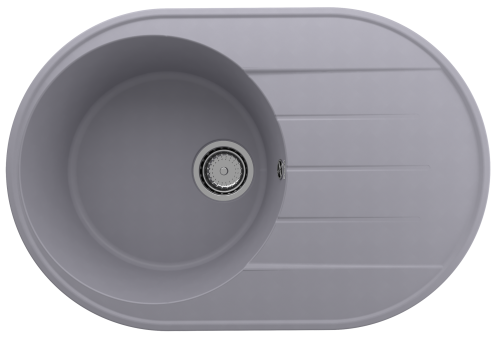 Кухонная мойка Ulgran Quartz Nora 750-05 75х50 цвет серый поверхность матовая
