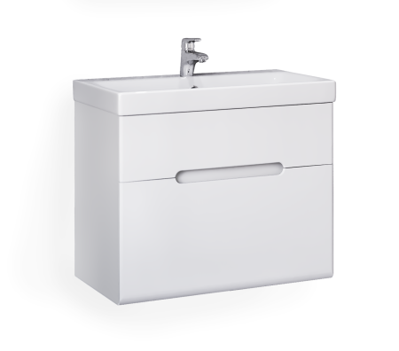 Тумба под раковину Jorno MODUO SLIM Mod.01.60/P/W 59х38х53 подвесная цвет белый