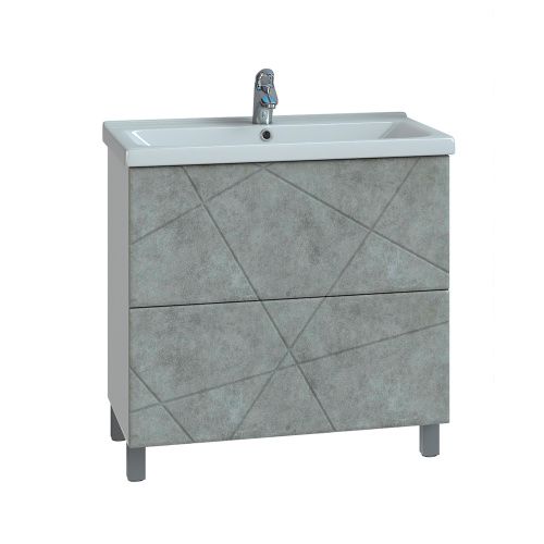 Тумба под раковину Vigo Geometry 016 бетон 66х44х80 напольная