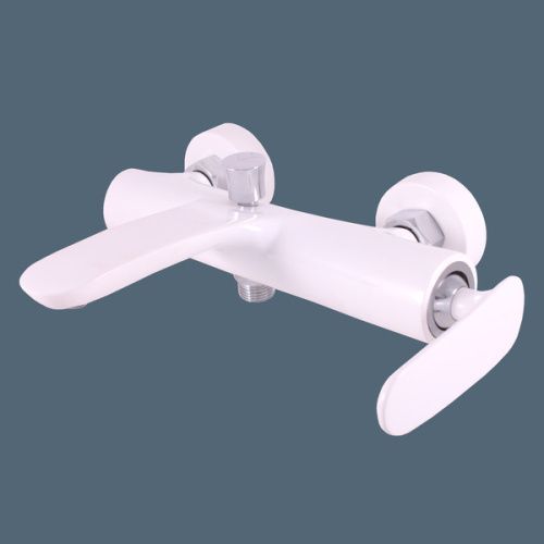 Смеситель для ванны и душа TIGRIS TG154.5BC настенный белый