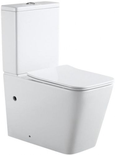 Чаша унитаза напольная Aquanet Tavr Tavr 2.0 C1 цвет белый без бачка с сиденьем микролифт безободковая каскадный смыв