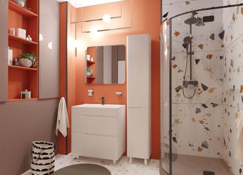 Тумба с раковиной Эстет Kare Luxe ФР-00015241 90х45х86 напольная