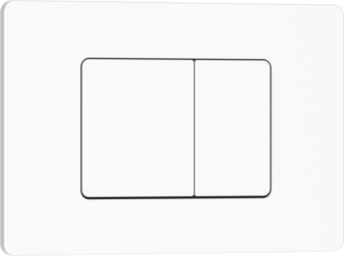 Клавиша смыва механическая Iberica Blanca INOX-C IB.B011.001.000 цвет белый