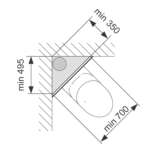 Комплект для крепления модуля в углу Tece TECEprofil 9380003 - фото 2