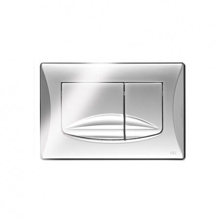 Клавиша смыва механическая Oli RIVER DUAL 638504 цвет хром глянцевый