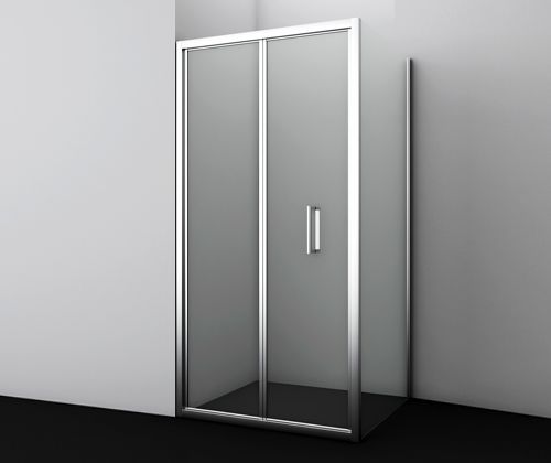 Душевой уголок Wasserkraft 78F22 100х90 стекло прозрачное профиль хром глянцевый без поддона