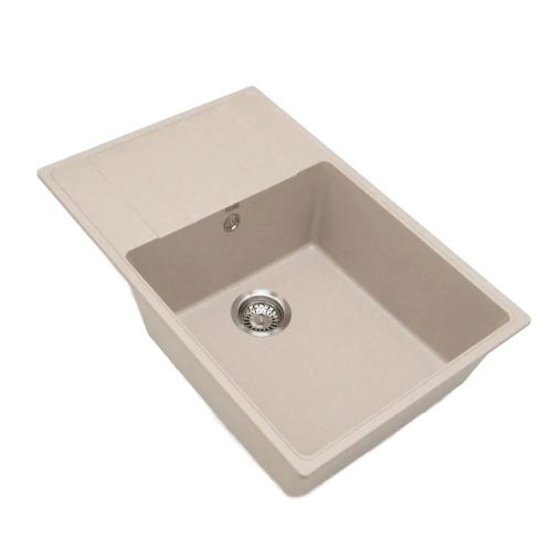 Кухонная мойка Grandex Aqua 600213 76х50 цвет бежевый поверхность матовая