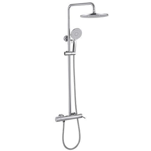 Душевая стойка ABBER AF8816 настенная цвет хром