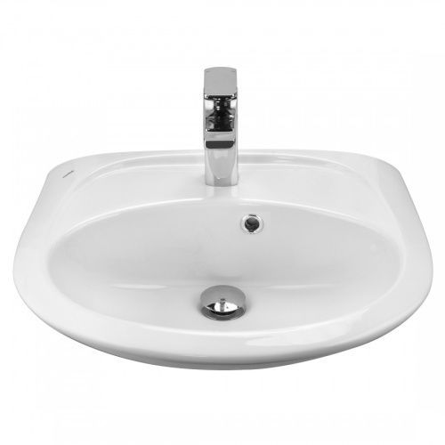 Раковина из сантехнического фарфора Santek Бриз 1WH110451 36х50 подвесная цвет белый 1 отверстие под смеситель