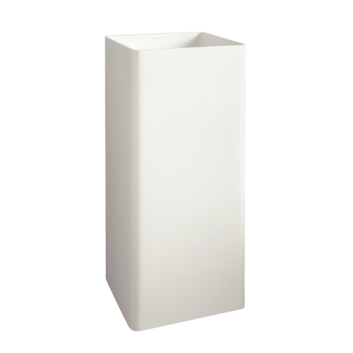 Раковина из искусственного камня MonteBianco Torre 400 13011 45х45 напольная цвет белый матовый без отверстий под смеситель