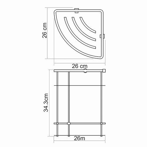 Полка в ванную комнату WasserKRAFT 522 - фото 5