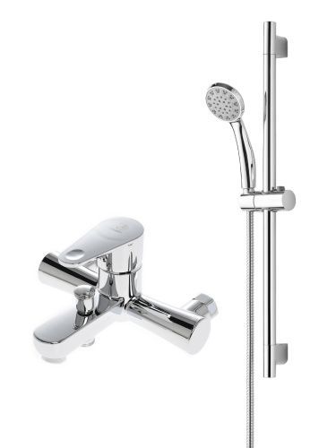 Душевой гарнитур со смесителем OneLife  P05-611cr настенный  хром