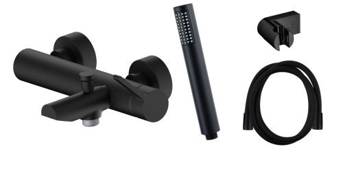 Смеситель AQG Urban Flow 01URF424NG настенный черный