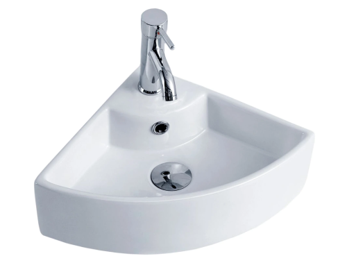 Раковина керамическая Gid Suspendido 61101 45х33 подвесная цвет белый 1 отверстие под смеситель