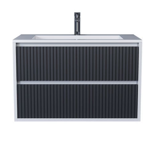 Тумба с раковиной Uperwood Next Premium 3930205167 80х45х57 цвет графит