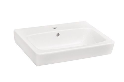 Раковина из сантехнического фарфора Aquaton Нео 1WH302186 60х45 подвесная цвет белый 1 отверстие под смеситель