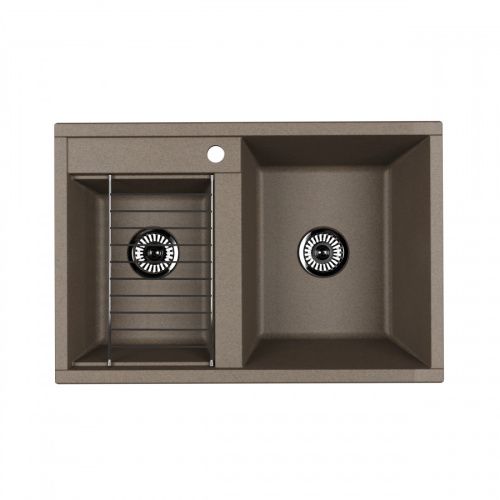 Кухонная мойка Aquaton Делия 78 1A723132DE250 78х52 цвет коричневый