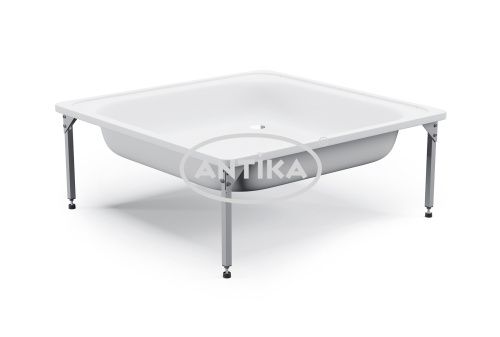 Душевой поддон ВИЗ ANTIKA APS-91101 90х90 сталь белый