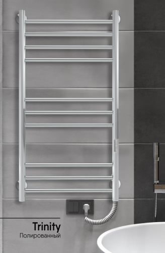 Полотенцесушитель Indigo Line Trinity LСLTE100-50Rt 53х100 электрический хром