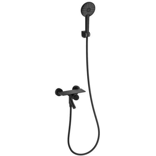 Смеситель для ванны Wonzon & Woghand Click WW-FE05L221-MB настенный черный