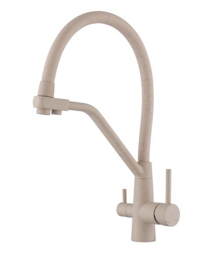 Смеситель для кухни Fmark FS0662-S на мойку бежевый