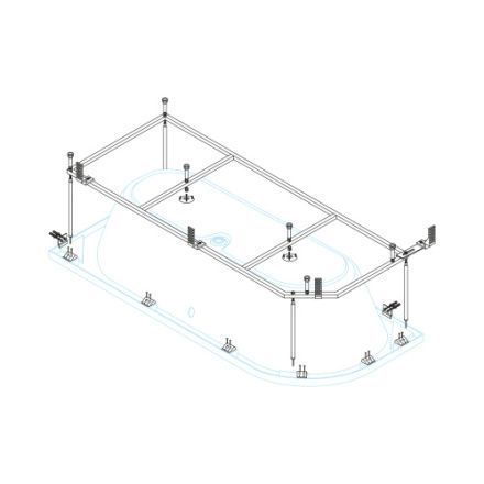 Каркас для ванны Cezares METAURO CORNER-MF