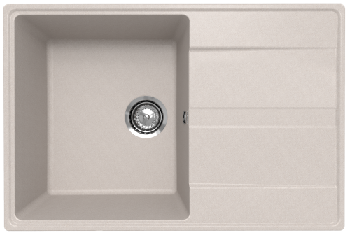 Кухонная мойка Ulgran Quartz Prima 750-10 75х50 цвет песочный