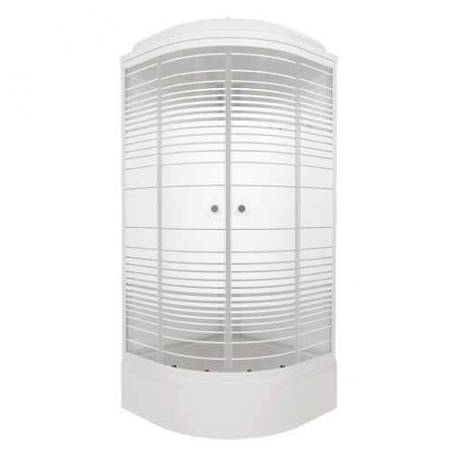 Душевая кабина Тритон Полосы Щ0000061848 90х90 четверть круга с крышей ориентация универсальная