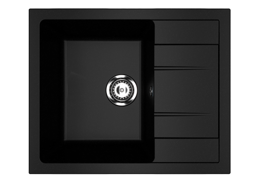 Кухонная мойка Ulgran Classic U-607-344 61х50 цвет черный