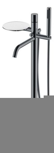 Смеситель Boheme Stick 129-SGM напольный графит глянцевый