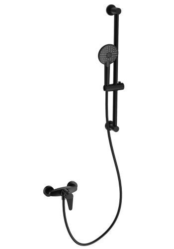 Душевой гарнитур со смесителем Wonzon & Woghand WW-AE3103-MB настенный черный