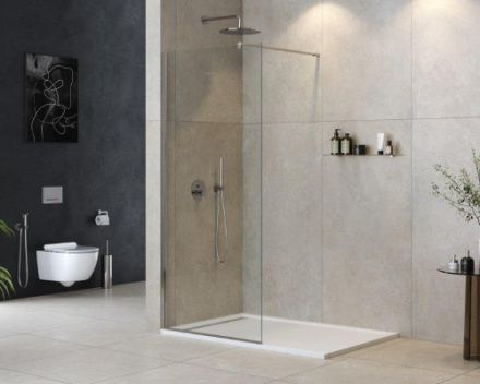 Душевая перегородка Cezares LIBERTA LIBERTA-L-1-90-120-C-Cr 90х195 стекло прозрачное профиль хром глянцевый