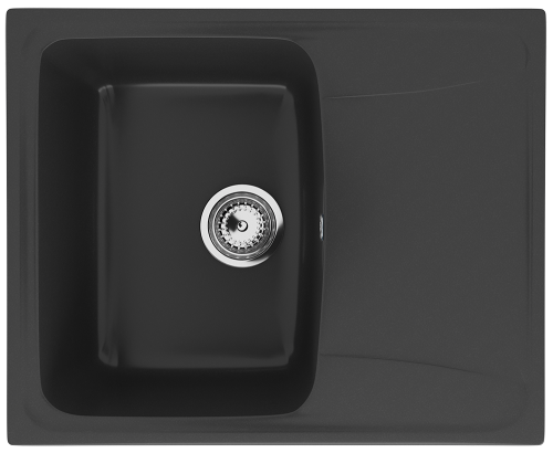 Кухонная мойка Ulgran Classic U-201-344 58х47 цвет черный