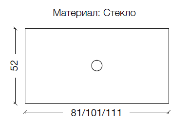 Столешница Armadi Art Lucido 853-080-GF 86х56 накладная цвет золото - фото 2