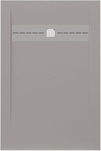 Душевой поддон Allen Brau Infinity 8.21002-PGM 120х80 искусственный камень серый без каркаса