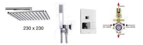 Душевая система Bossini COSMO M00754.030 встраиваемая