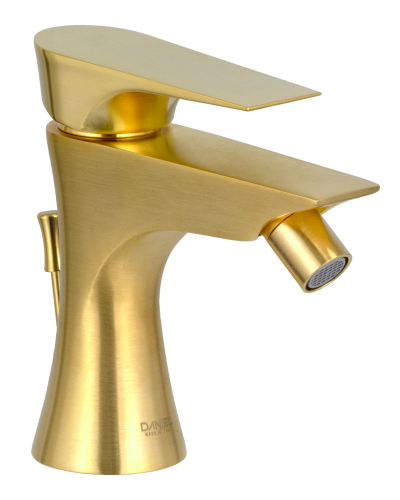 Смеситель Daniel Diva DV604DP на биде брашированное золото