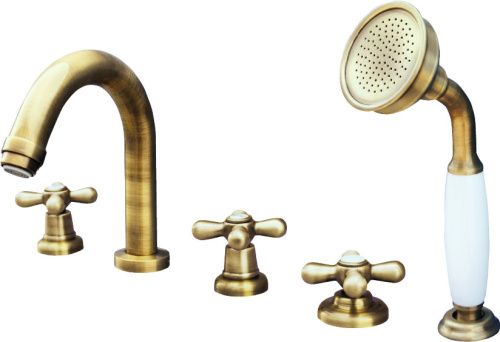 Смеситель RavSlezak MK162.5PSM на борт ванны бронза