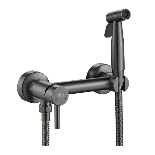 Гигиенический душ со смесителем Raffine F207T оружейная сталь