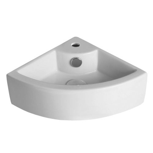 Раковина из санфаянса Azario AZ-4299 31х31 подвесная цвет белый 1 отверстие под смеситель