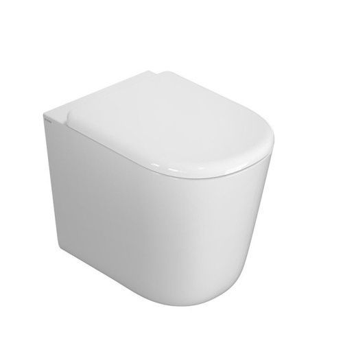 Чаша унитаза приставная Globo Lalita LT001BI цвет белый без сиденья безободковая