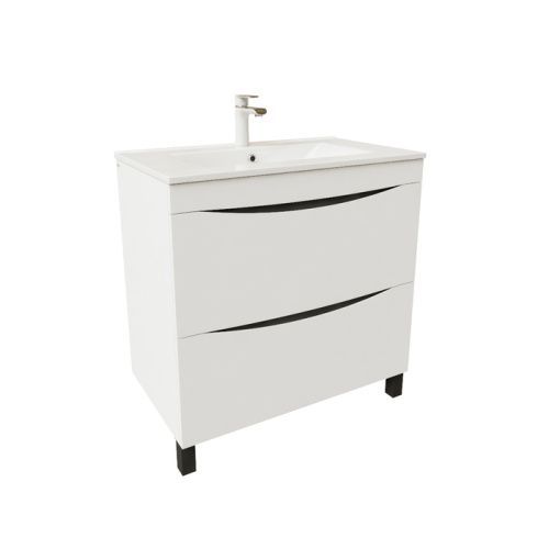 Тумба с раковиной IDDIS Cloud CLO80WFi95K 80х47х81 напольная цвет белый