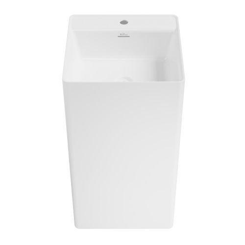 Раковина акриловая Wellsee Pure BY Wellsee 230714000 45х45 напольная цвет белый глянцевый 1 отверстие под смеситель