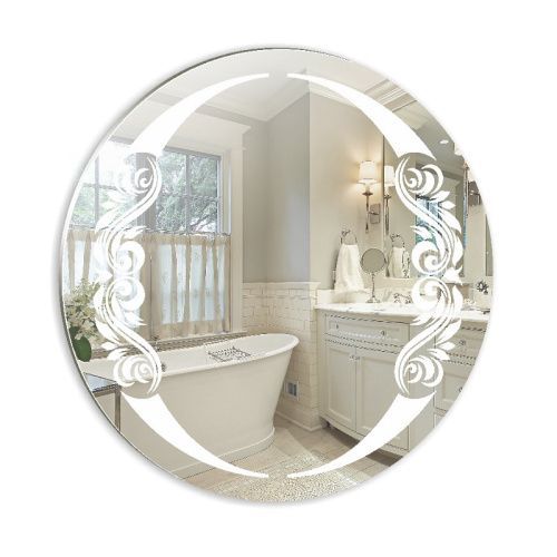 Зеркало в ванную Loranto Санторини ФР-00001078 65х65 цвет с рисунком