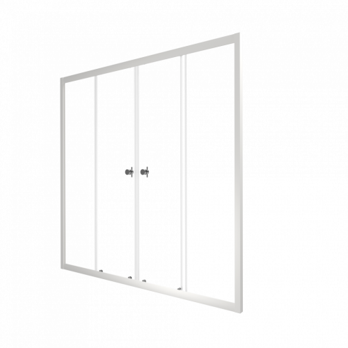 Душевая шторка на ванну Тритон Ультра Щ0000065751 170х150 стекло прозрачное профиль белый ориентация универсальная